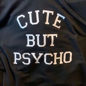 Black Hoodie crop top